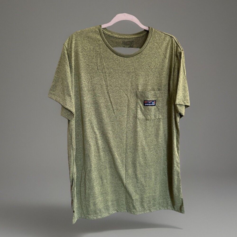 Patagonia Hybrid Pocket Responsibili-Tee Yellow‎ XXL Gorpcore Athleisure Outdoor